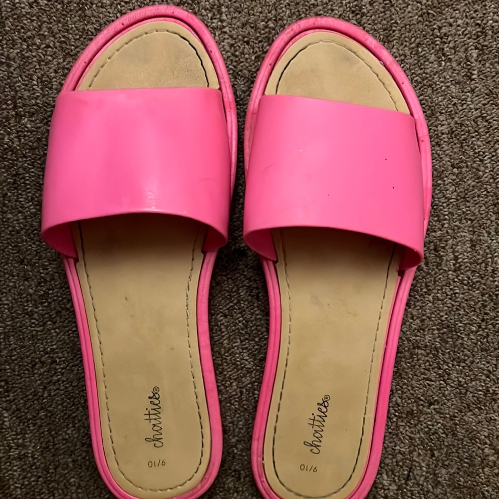 Pink sandals